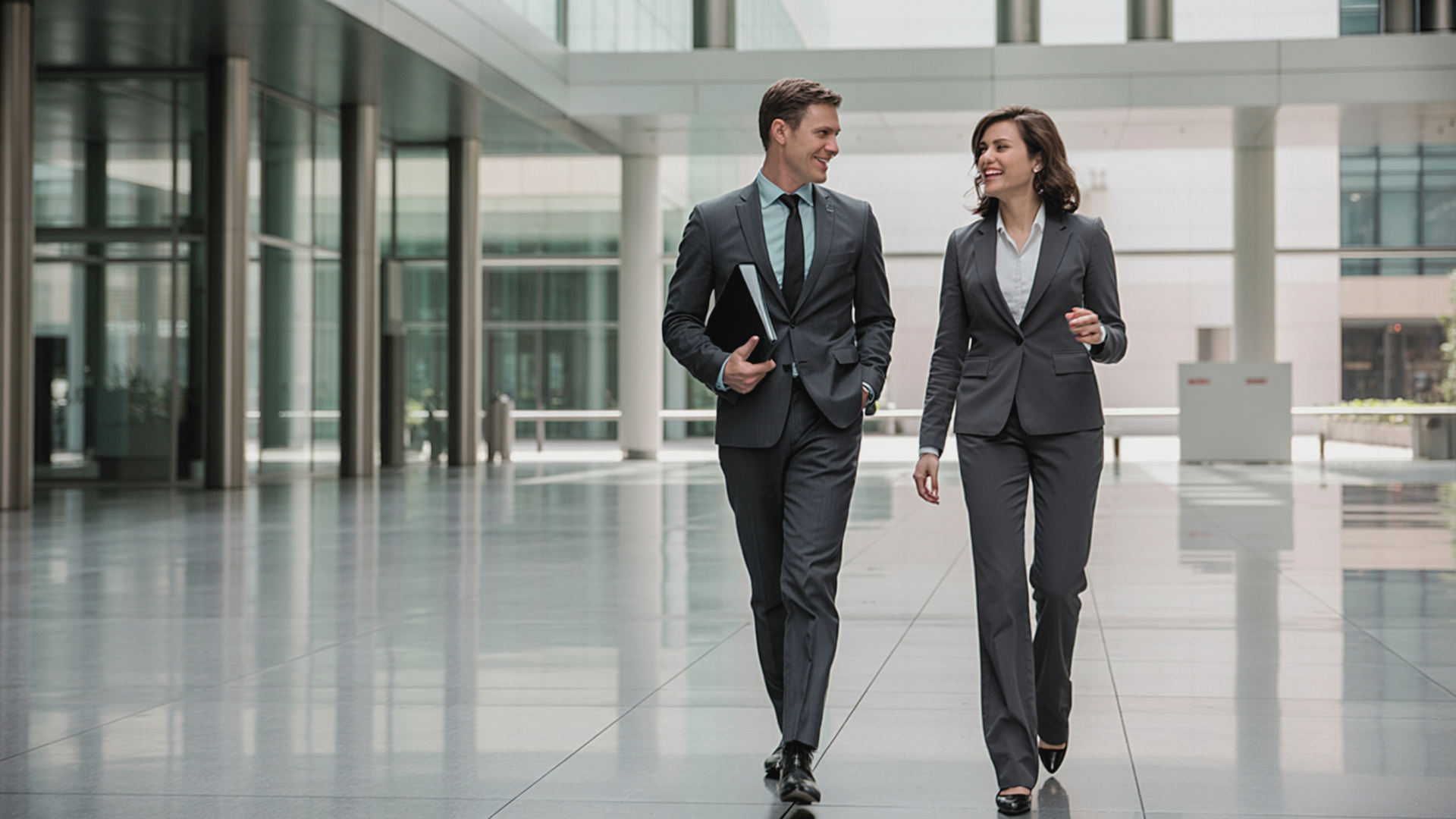Real estate professionals discussing AML/CTF compliance requirements in a modern office.